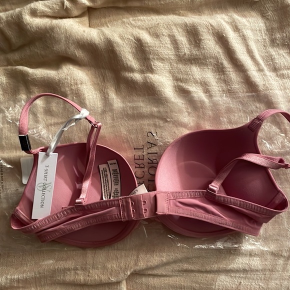 Victoria’s Secret NWT T-Shirt Bra 34C & Sheer Pink Boyshort Panties M - Picture 3 of 7